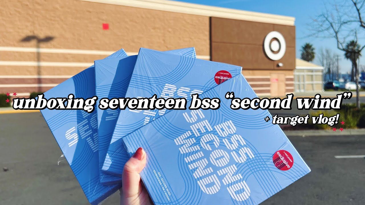 unboxing seventeen bss “second wind” albums - 4 copies! ✿ target