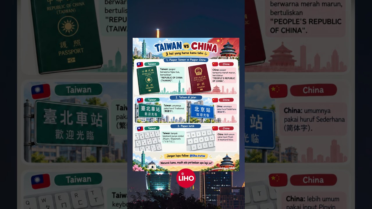 Taiwan vs China, kelihatannya mirip… tapi ternyata ada banyak perbedaan 縮圖