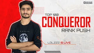 ROAD TO TOP ASIA 100 | CONQUEROR RANK PUSH |【Bi】LoLzZzYT | PUBG MOBILE LIVE | DONATIONS ON SCREEN