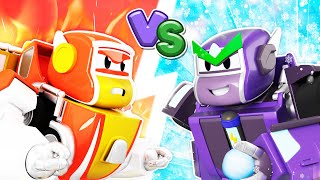 ROBOT CAR vs. EVIL TWINS: Who will win? | Stop the Bandits | Robot Car Rescue Cartoons | Robofuse