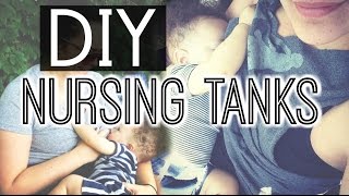DIY Nursing Tanks [No Sew] | Discreet Breastfeeding in Public