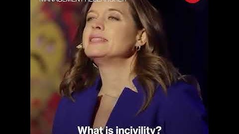 Incivility - Disrespect at work place.