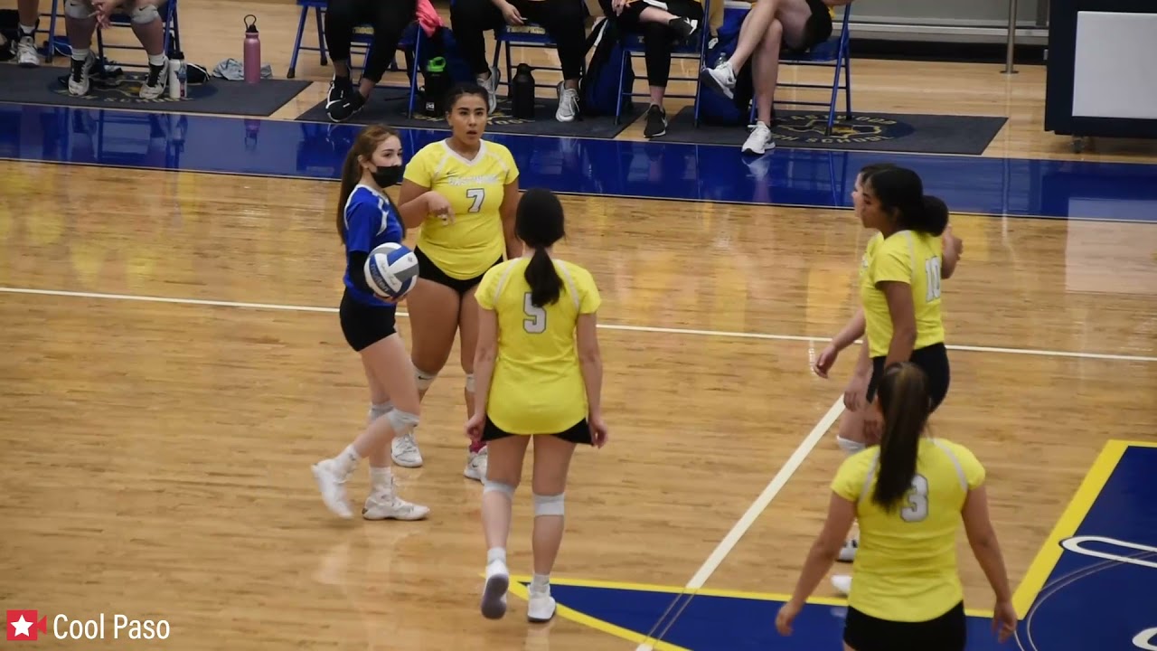 🏐JV Volleyball: Americas (yellow blue) vs Eastwood (yellow white) Fall 2021