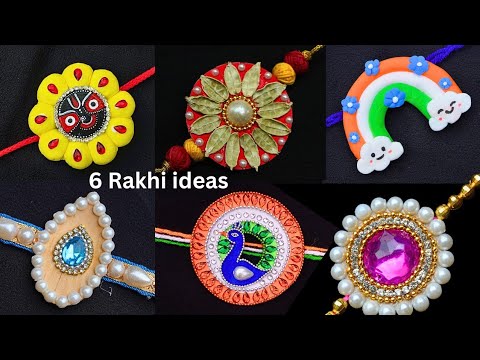 6 DIY Easy Rakhi making ideas| How to make Rakhi at home| Rakhi for ...