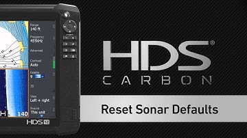 How to Reset Sonar Defaults on a Lowrance HDS Display