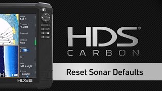 How to Reset Sonar Defaults on a Lowrance HDS Display