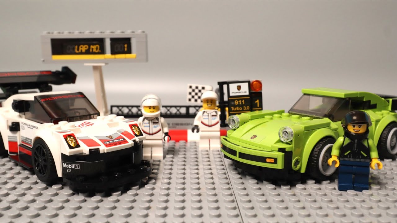 レゴ -  スピードチャンピオン - ポルシェ 911 RSR ＆ 911 ターボ 3.0  LEGO Porsche 911 RSR  & 911 Turbo 3.0