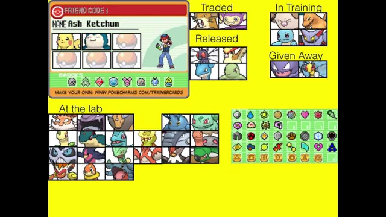 Ash Ketchum's Trainer Card Up to Date OLD 6-14-2015