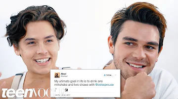 Riverdale's Cole Sprouse & KJ Apa Compete in a Compliment Battle | Teen Vogue