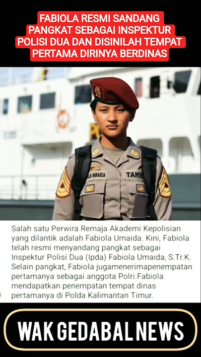 RESMI SANDANG PANGKAT IPDA,INILAH TEMPAT PERTAMA KALI DIRINYA BERDINAS #shortsvideo