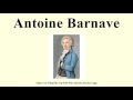 Ref:cxDgaEHrLUI Antoine barnave