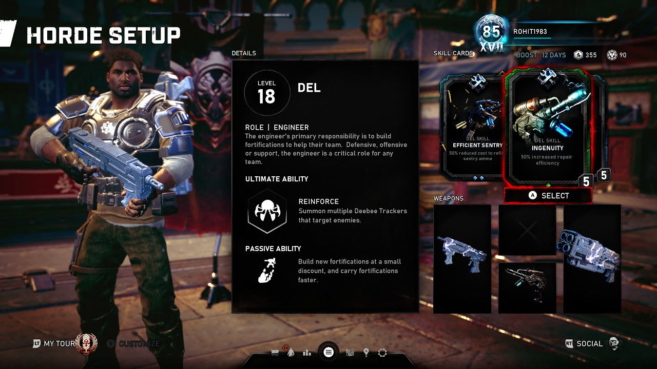 Gears 5 Del Horde Skill Cards YouTube