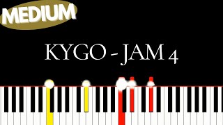 Video thumbnail of "KYGO - JAM 4 Together At Home | Medium Piano tutorial"