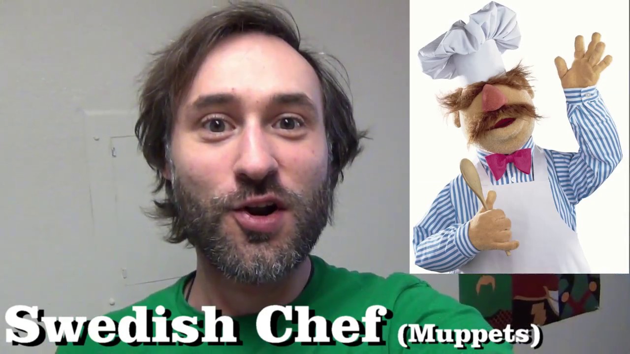 365 Days of Character Voices SWEDISH CHEF Muppets (DAY 95) YouTube