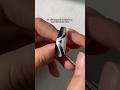 Black🖤&White🤍 Try this 3d ribbon nail with me at home🎱#nails #foryou #diynails