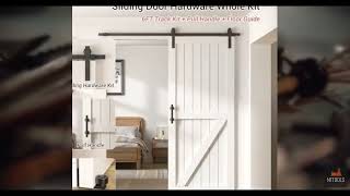 Review - FLYVLIEG 6FT Heavy Duty Sliding Barn Door Hardware Kit（1x Floor Guide&1x Pull Ha