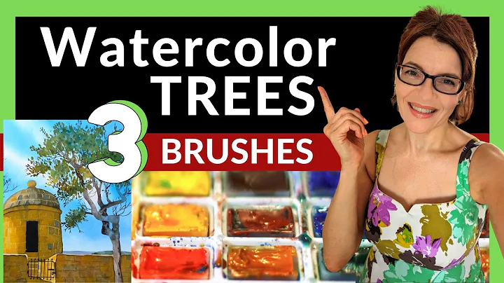 Watercolor Trees For Beginners (use THESE 3 Brushe...