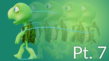 CGC Classic: Creating a Cartoon Turtle Pt. 7 - Animation (Blender 2.6)