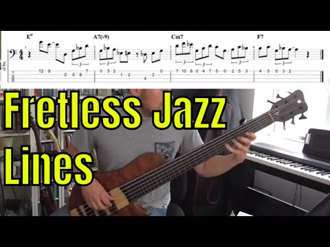 fretless-jazz-lines---using-open-strings-for-position-shifts---bass-practice-diary---28th-may-2019