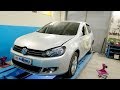 VW Golf VI.  Боковой. Проверка геометрии морды.  Вытяжка передней стойки.