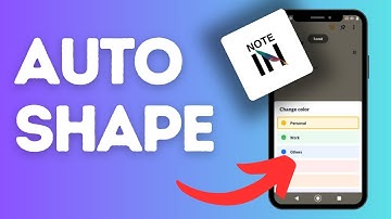 How to set auto shape recognition on Notein?
