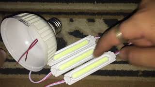 how to make brightest led cob white lamp