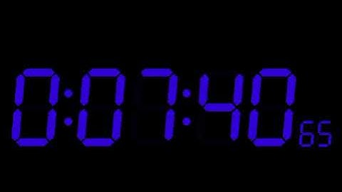 19 minutes timer black screen alarm clock