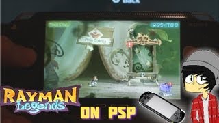 Playing Rayman Legends On Psp - YouTube