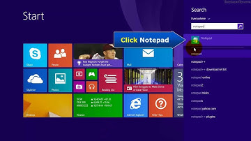 Windows 8.1 - Two ways to open Notepad