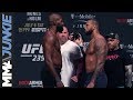 UFC 239 ceremonial weigh-in faceoffs