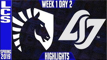TL vs CLG Highlights | LCS Spring 2019 Week 1 Day 2 | Team Liquid vs Counter Logic Gaming