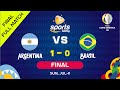Argentina Vs Brazil Full Match Final Copa America 2021 English