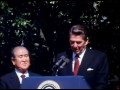 President Reagan at the Arrival Ceremony of Prime Minister Zenko Suzuki of Japan on May 7, 1981