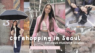 cafehopping in seoul 🇰🇷 go-to spots in Seongsu & Hongdae, vegan cafes, aesthetic pop ups, moru dolls screenshot 4