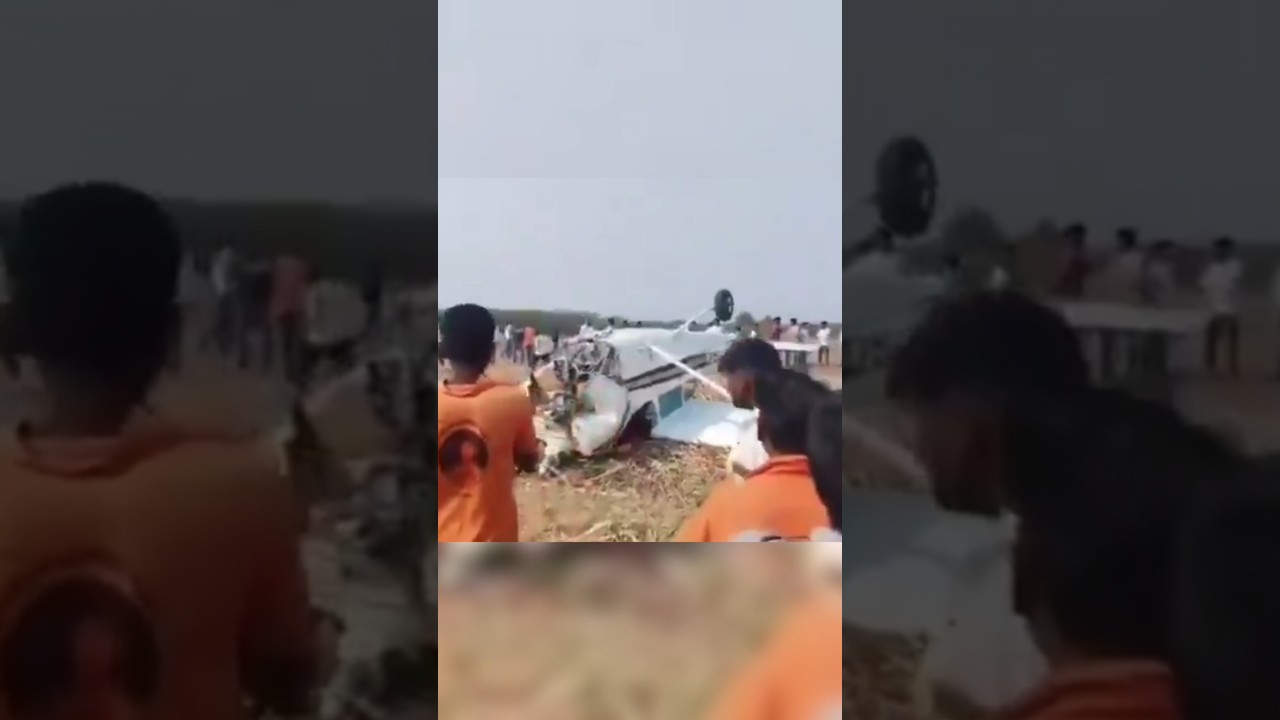plane Crash in Karnataka, vijaypura. 