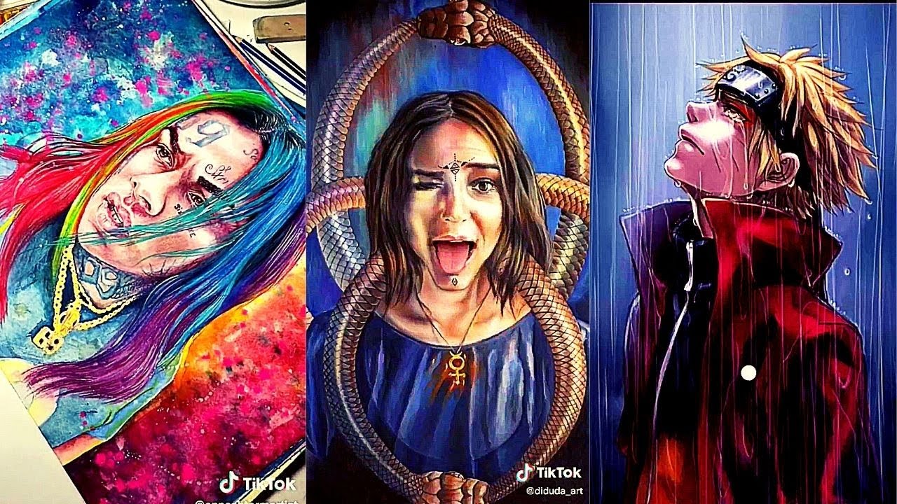 Beautiful art i found on tiktok | Art tik toks #248