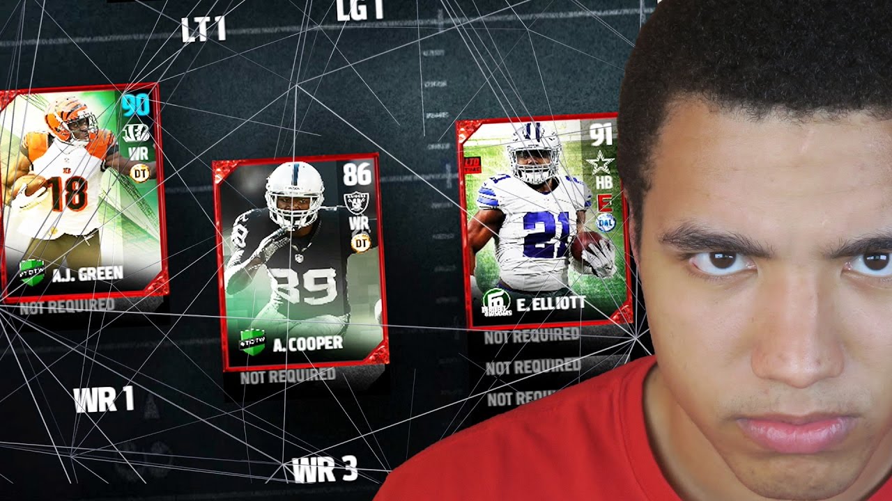 NFL STAT LEADER SQUAD BUILDER! (ULTIMATE RAGE) - MADDEN 17 ULTIMATE TEAM