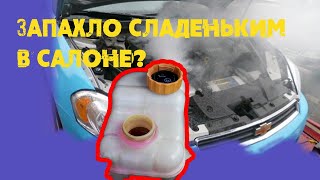 Запах антифриза в салоне! Как понять в чем тут дело? Как проверить