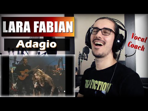 LARA FABIAN "Adagio" live 1999 // REACTION & ANALYSIS by Vocal Coach (ITA)