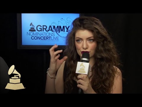 Lorde Backstage at the 56th GRAMMY Award Nominations Concert | GRAMMYs