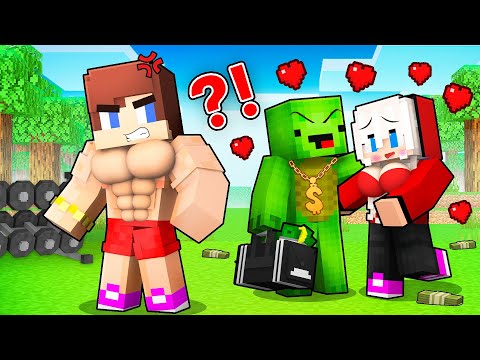 JJ's Wife Cheating on Strong JJ with Rich Mikey - MAIZEN Minecraft Animation