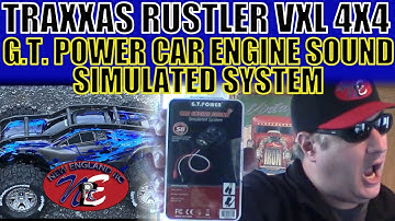 TRAXXAS RUSTLER VXL 4X4 – G.T. POWER CAR ENGINE SOUND SIMULATED SYSTEM - NEW ENGLAND RC - EPISODE 85
