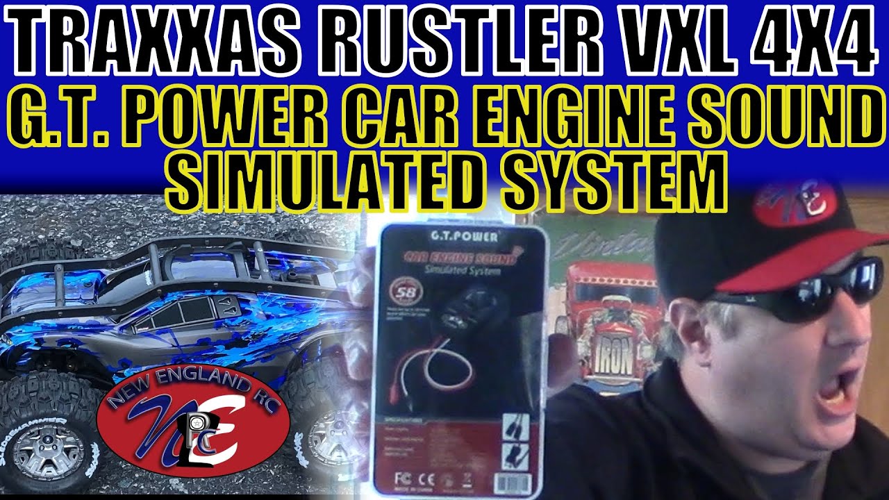 TRAXXAS RUSTLER VXL 4X4 – G.T. POWER CAR ENGINE SOUND SIMULATED SYSTEM - NEW ENGLAND RC - EPISODE 85