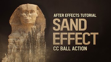 After Effects Sand Effect CC Ball Action Tutorial l 모래 효과 (Include project files)