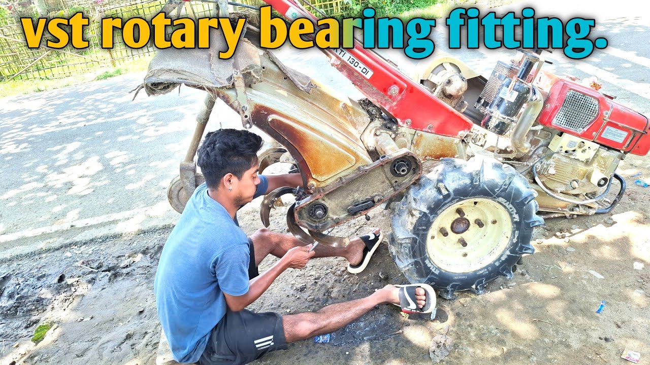 vst power tiller rotary bearing replacement।। 