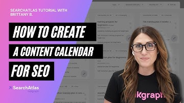 How to Create a Content Calendar for SEO | SearchAtlas Tutorial