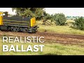 Modelling realistic ballast - model scenery tutorial #1