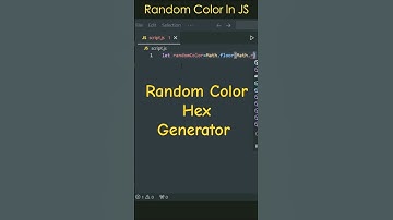 Generate Random Color Hex