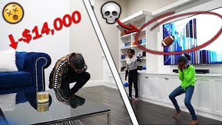 My Kids Pranked Me Busted My New $14,000 85 in Flat Screen Tv ( PRANK )