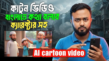 AI দিয়ে কার্টুন ভিডিও তৈরির সম্পূর্ন গাইডলাইন।।ক্যারেক্টার সহ বাংলাতে কথা বলবে৷।Cartoon Video 